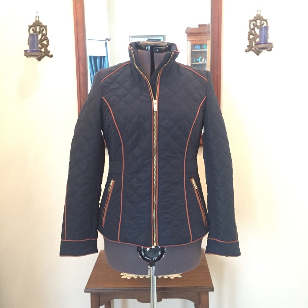 H&M Navy Quilted Waist Coat/Jacket.